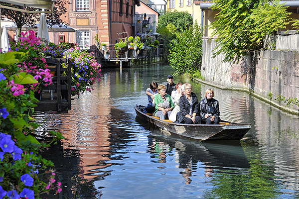 Kahnfahrt in Colmar, Frankreich